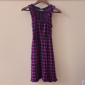 Converse cotton plaid dress
